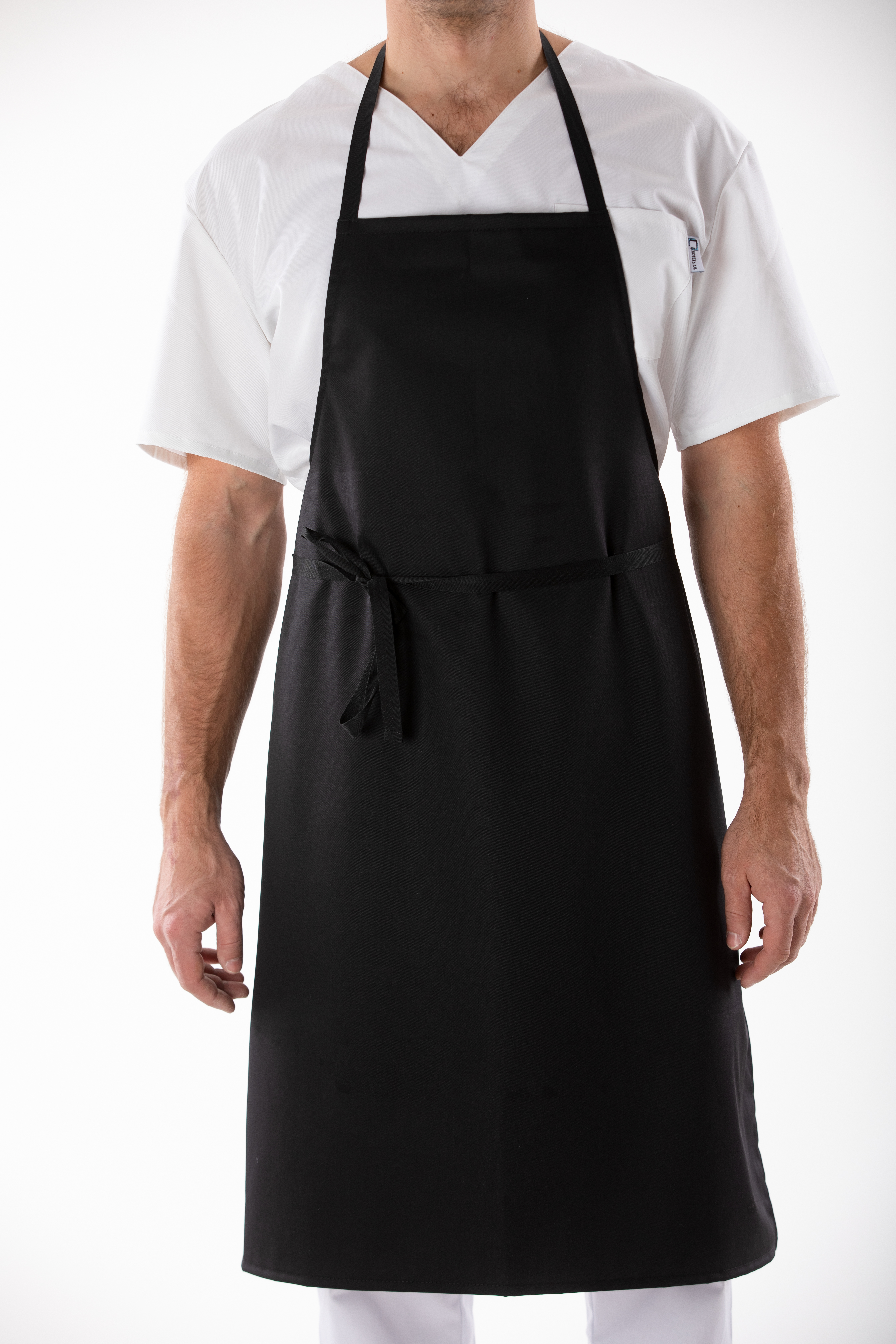 Zástěra gastro s laclem (s kapsou)