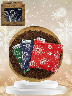 BIO VALENTINO - CHRISTMAS EDITION- nahřívací polštářek s peckami z hroznového vína